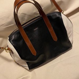 Authentic Tri-Color Fossil Bag